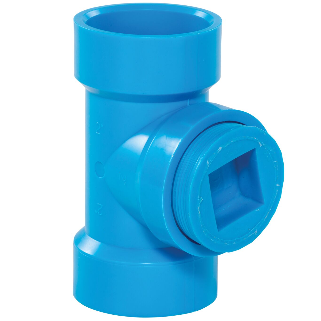 Product Image - Cleanout Tees Blueline FRPP SF - Angle